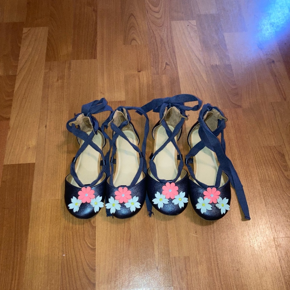 **TWIN GIRLS** matching sandals bundle (sz 11 and 12)